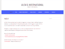 Tablet Screenshot of alenis.com